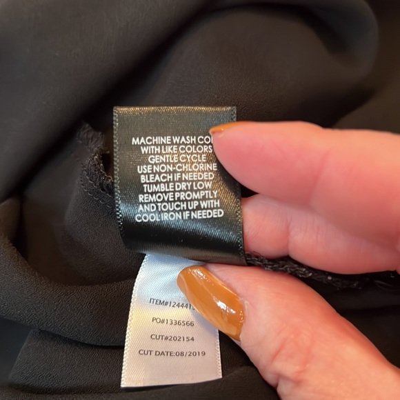 Torrid Black cami with chain design - adjustable straps- lined - Picture 11 of 12